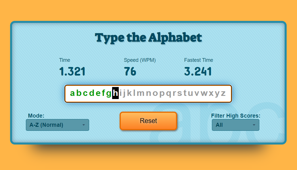Type the Alphabet Game Icon