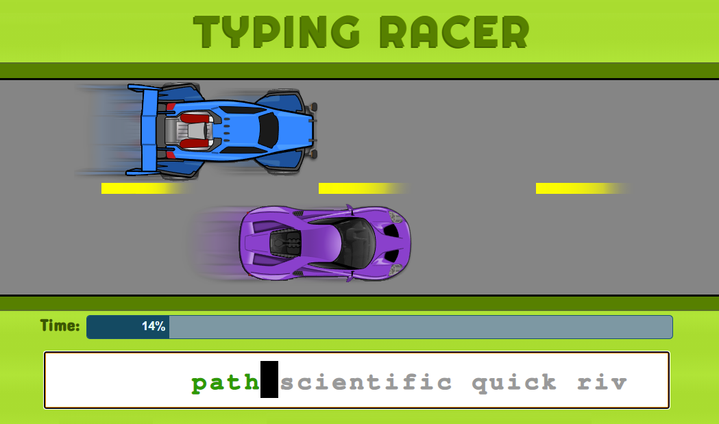 Typing Racer Game Icon